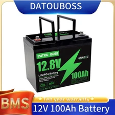 12V 100Ah Lithium Battery LiFePO4 BMS For Solar RV Off-Grid Power Systems