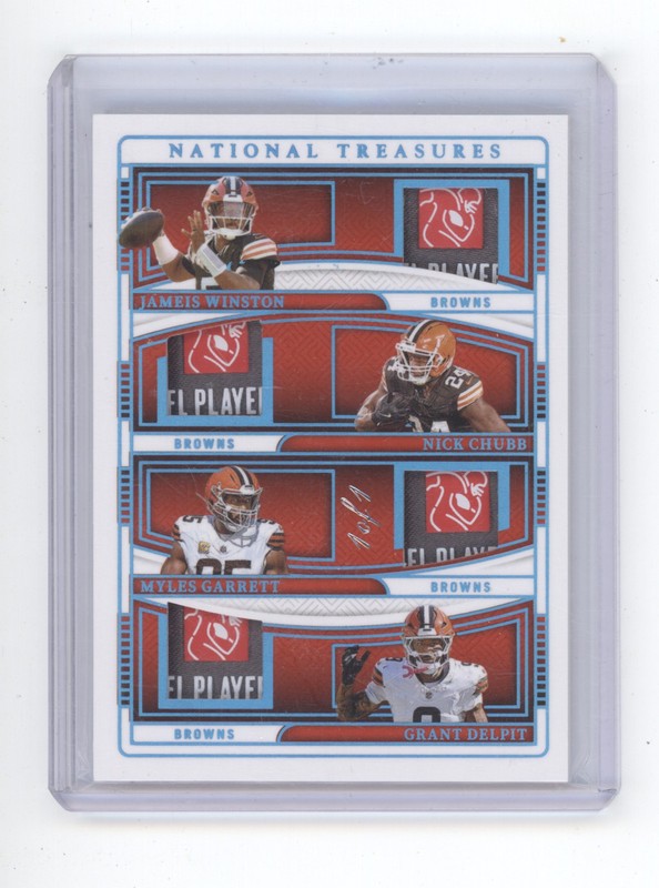 WINSTON CHUBB GARRETT DELPIT 2024 NATIONAL TREASURES LAUNDRY TAG 1/1 Q2385