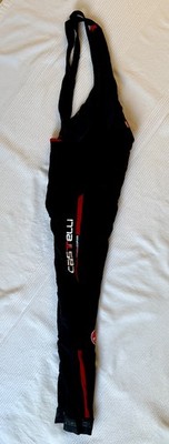Castelli Rosso Corsa Thermo Trägerhose schwarz Herren Small