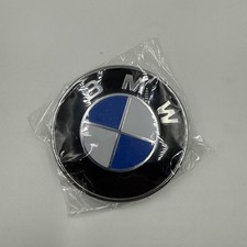 82mm Front Hood Roundel Emblem Badge Replacement For Bmw Bluewhite