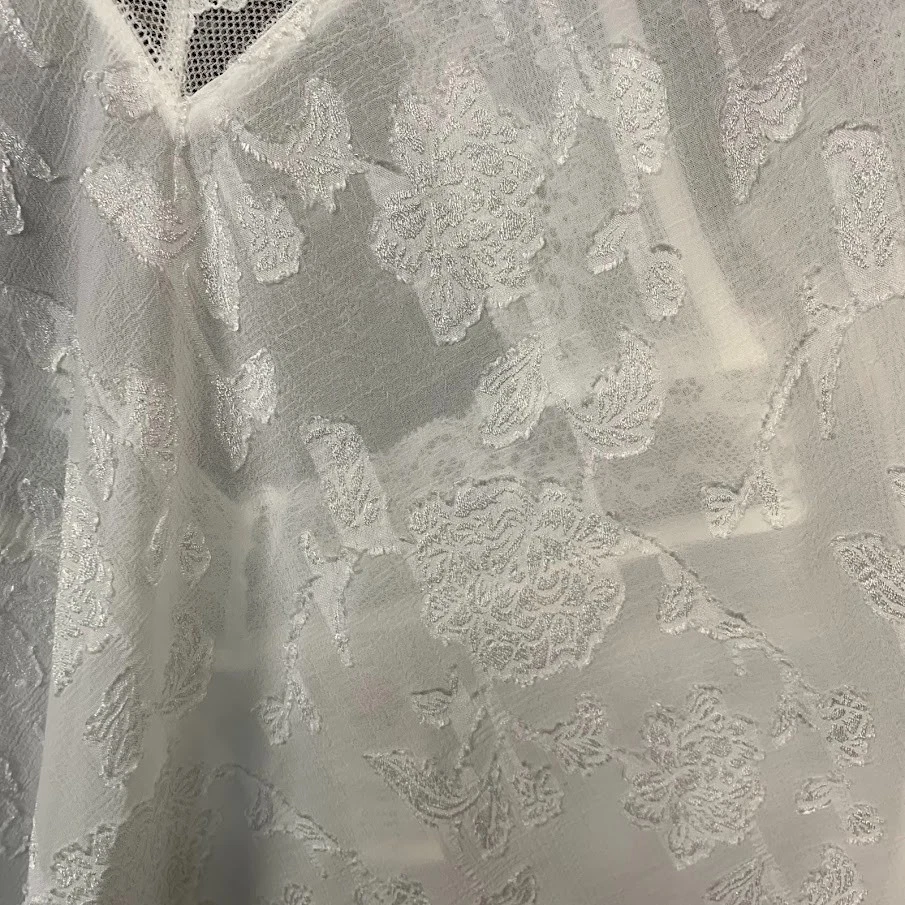 In Bloom by Jonquil White Floral Lace Trim Slip Dress Chemise Women's Large - Image 2 of 4