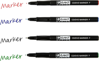 Cd/Dvd Marker Stift | Satz Von 4 Farben | 0,7 Mm | Permanentstift | Ideal Fü...