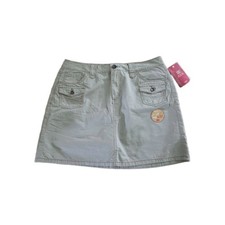 NWT Vintage Faded Glory Skort Shorts Skirt Womens 10 Beige Khaki Tan Y2K