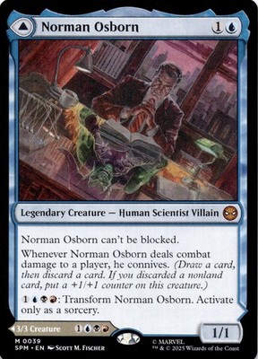 Norman Osborn 39 Mythic Marvel's Spider-Man Magic: The Gathering Near Mint