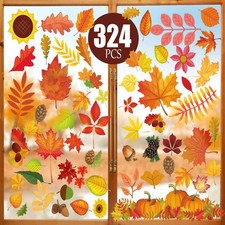 Fall Decorations 324 PCS Fall Window Clings Stickers Decorations