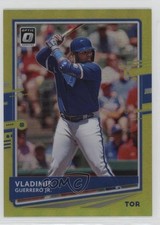 2020 Panini Donruss Optic Retail Lime Green Prizm Vladimir Guerrero Jr #123 10ou