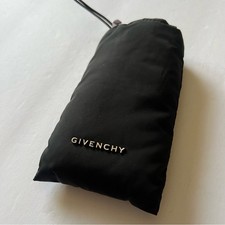 GIVENCHY PUFFER SUNGLASSES POUCH CASE WITH DRAWSTRING CORD BLACK NWOT