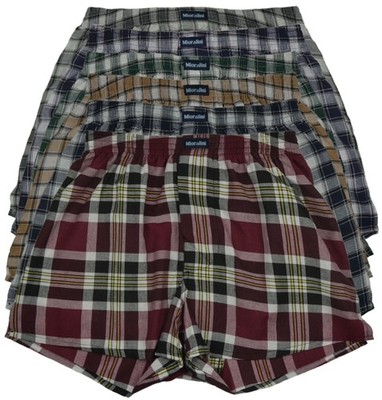 6 gewebte Herren Boxershort, Modell 6 Stück mit Eingriff Set04, Größe S