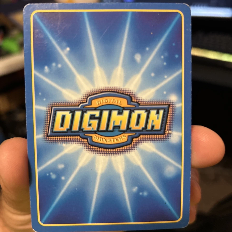 Digimon MetalGreymon DW-01 Rare Holo Card PlayStation Promo Bandai 1999 - Image 2 of 2