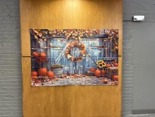 Fall Photography Backdrop Autumn Pumpkin Harvest Scene Photo Studio Background