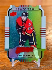 2015-16 MVP SAM BENNETT Colors Contours Teal Level 3 Flames Panthers Rookie Card. rookie card picture