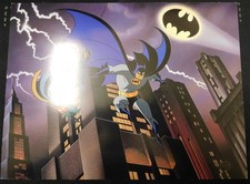 CELEBRATION OF DC COMICS ART 8 X 6 POSTCARD BATMAN & ROBIN ANIMATED SERIES 1996