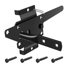 Heavy Duty Gate Latch Automatic Closing Fence Gate Iron Security Lock for Garden