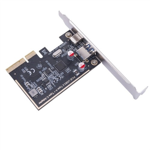 PCIE to USB 3.2 GEN2 Expansion Card 10Gbps 2 Port Type C+A USB 3.2 Gen2 Card - 第 2/8 張圖片