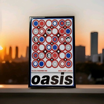Oasis London, Earls Court 1995 Framed Concert Poster