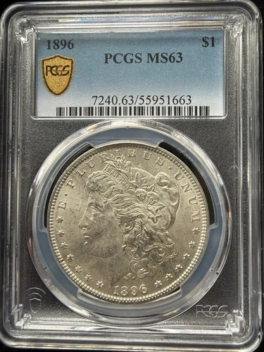 1896-P $1 Morgan Silver Dollar PCGS MS63