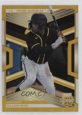 2023 Panini Elite Extra Edition Gold Prime Numbers 4/24 Dillon Head #88 15sx