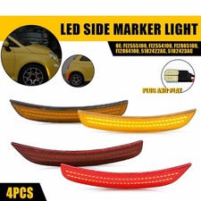 For 2012-19 Fiat 500 LED Front Rear Side Mark...