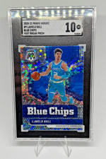 2020-21 Panini Mosaic - SGC 10 Rookie Disco Blue Chips LaMelo Ball #9 (RC)