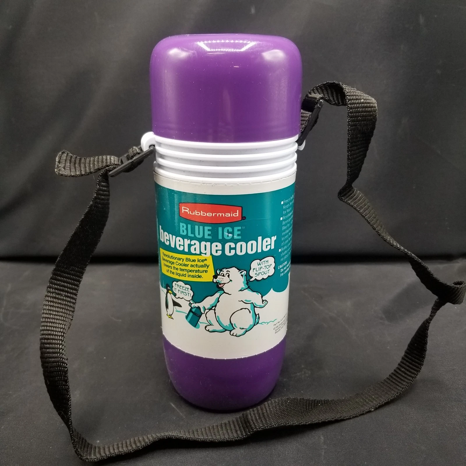 Vintage Rubbermaid Blue Ice Beverage Coller 12oz. Thermos