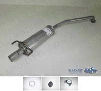 Auspuff Mitteltopf + Anbauteile für Toyota Corolla 1.4 + 1.6 Vvt-I 2002-2004
