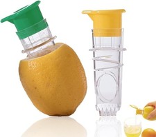 Lemon Squeezer 2-Pack Lemon-Juicer BPA-Free Plastic Lime Tool Green n Yellow