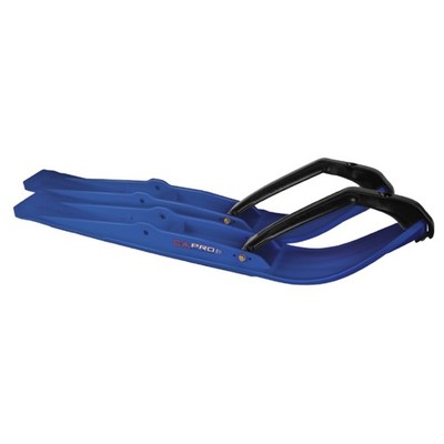 Pair of Blue C&A Pro Razor [RZ] 6'' Snowmobile Skis W/Black C&A Loops