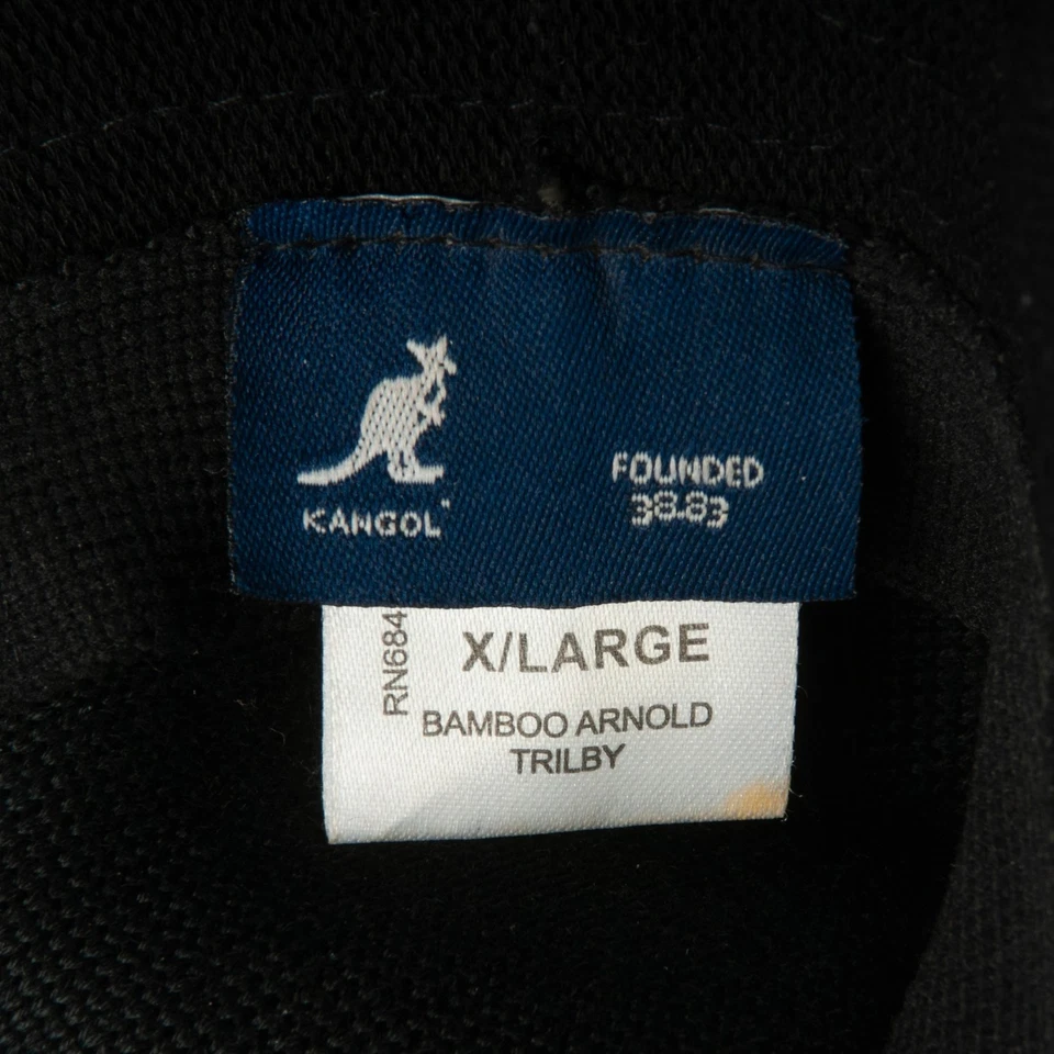 Sombrero Kangol Arnold Trilby de bambú negro 32048 Foto 3 de 3