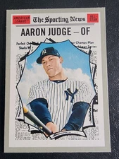 2019 TOPPS HERITAGE THE SPORTING NEWS AARON JUDGE #356 NEW YORK YANKEES