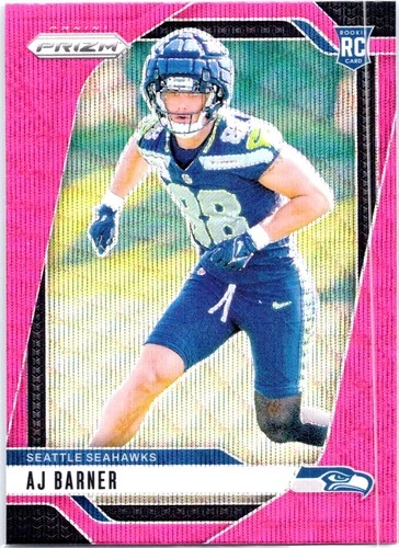 2024 Panini Prizm #304 AJ Barner Pink Wave