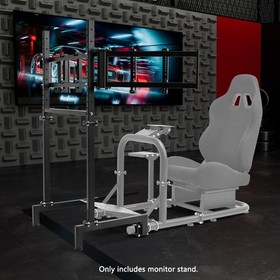 Zootopo Triple Monitor Mount Stand Fit For Round Tube Racing Simulator Cockpit