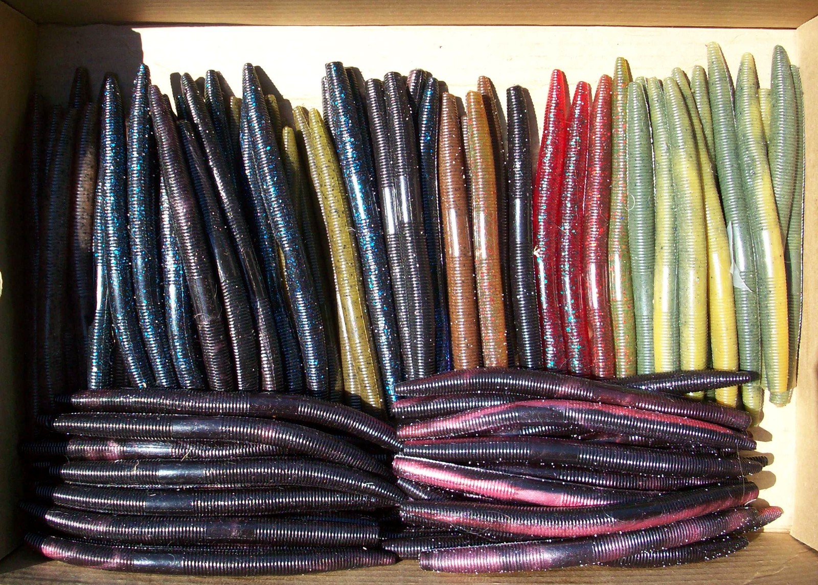 20ct ASSORTED 7" Salty SENKOS style Bass Fishing Lures Pro Soft Stickbaits Musky - Image 6