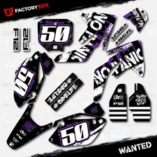 Purple Wanted Racing Graphics Kit fits Honda CRF150R 07-25 CRF 150R Decals