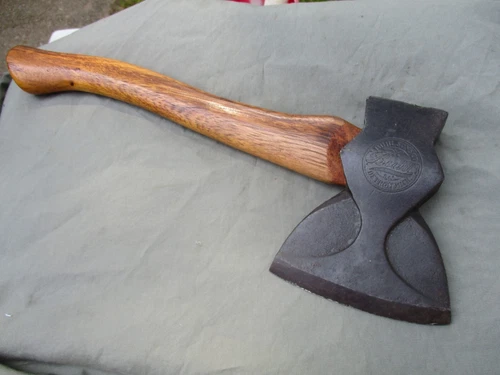 Vintage BUHL Detroit Embossed Hatchet Broad Flat Side Hewing Michigan Cllectible