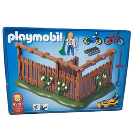 Playmobil Toy Set 4280 City Summer Backyard with Fence Bike Lawnmower for 4279