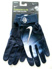 Nike Huarache Elite Batting Gloves College Navy/Chrome Men's Large