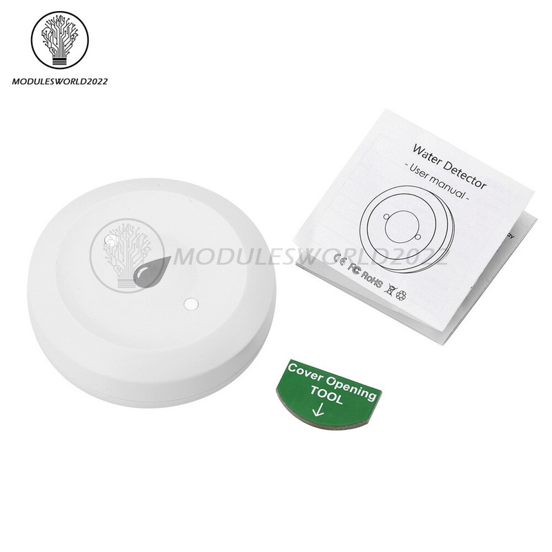 Tuya Zigbee Flood Sensor Smart APP Remote Monitoring Water Leakage Detector