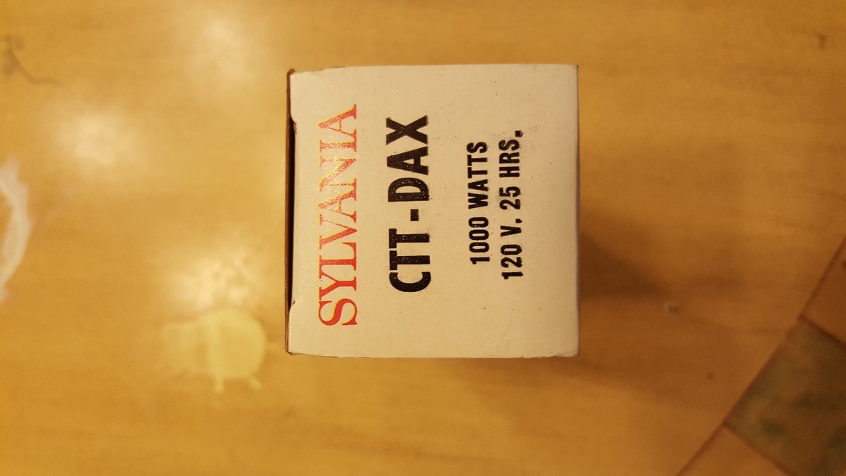ylvania CTT DAX 1000 Watt 120 Volt AV Photo Projector Bulb / Lamp