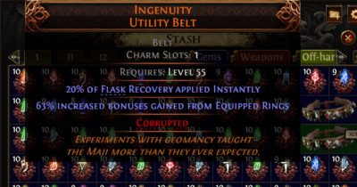  Path Of Exile 2 Early Access Unique Belt Ingenuity Utility Belt