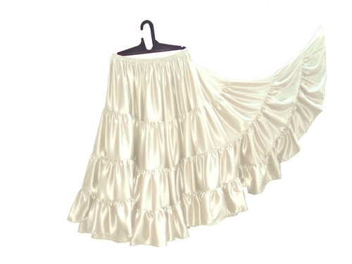 25 Yard 4 Tier skirt Women Belly Dance Color Casual Wear Spinning skirt S20 - Picture 10 of 46