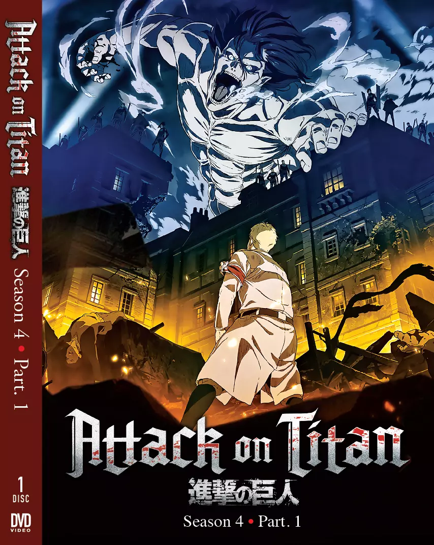 Anime DVD Attack On Titan The Final Season 4 Part 1 (1-16 End) English  Dubbed