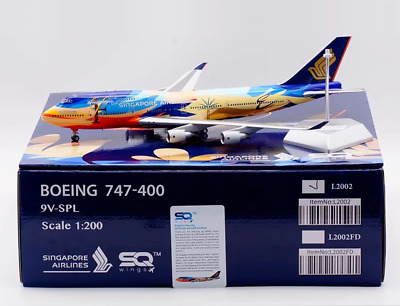 SQ Wings 1:200 Singapore Airlines Boeing B747-400 Diecast SQ Wings 1:200 Singapore Airlines Boeing B747-400 Diecast