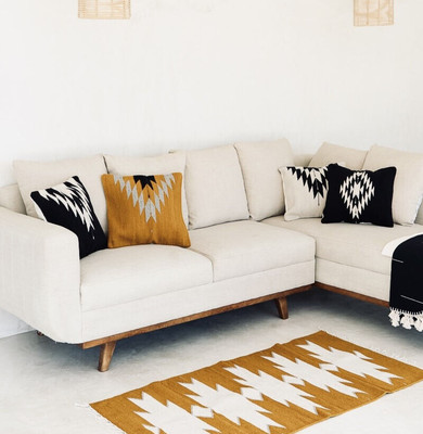 4 Set Handmade Wool Cushion Cover 18x18'' Throw Vintage Kilim Bed Sofa Pillowcase