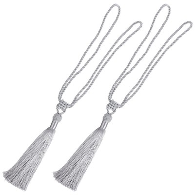  2 Pcs Gardinenhalter Halterung Für Gardinenstange Vorhang Seil Quasten