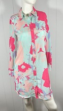NWT Daisy Fuentes Women’s Shirt Dress Long Sleeves Button Down Sz XS