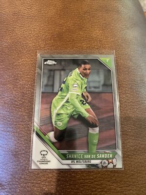 2021-22 Topps Chrome Women's Soccer Refractor #3 Sahnice Van De Sanden Wolfsburg