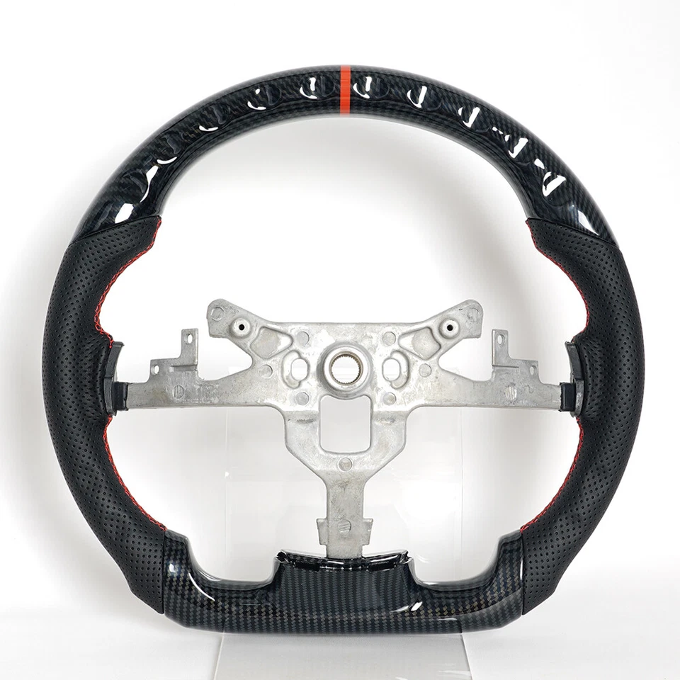 Volante de fibra de carbono Hydro Dip apto para Pontiac Solstice 2006-2009 Red Line Foto 4 de 4