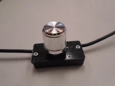 ZING EAR ZE-256 120V 500W ROTARY LAMP LIGHT DIMMER SWITCH NICKLE KNOB CALLIE-12