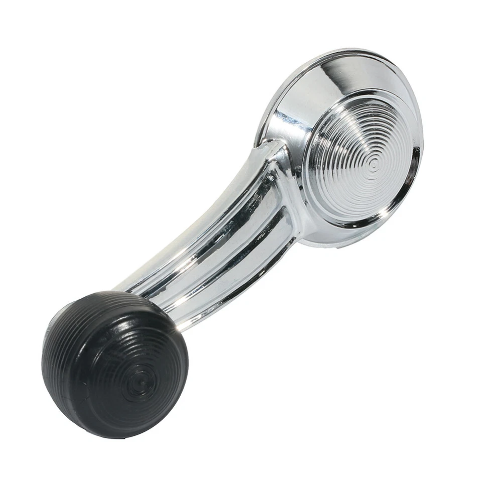 2x para 67-68 Chevy Bel-Air Manivela Ventana Manija Izquierda Derecha Interior Cromo Negro Foto 3 de 4