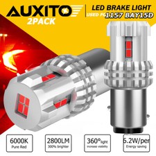Auxito Led Brake Stop Tail Light Bulbs 1157 7528 2057 Red Super Bright 2pcs